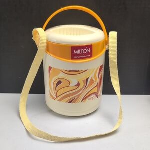 Milton Econa Insulated Tiffin Lunch Box Stainless inserts & Long Strap